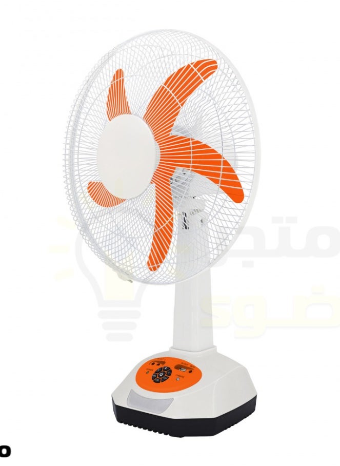 Easy Power 3 Speed Solar Charging or AD/DC Fan with Built In 6V4.5AH sealed lead-acid battery Solar Panel + Bulbs Optional  - Image 5