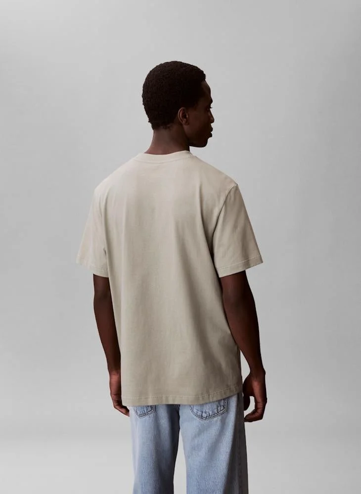 CALVIN KLEIN Fade Logo Crew Neck T-Shirt