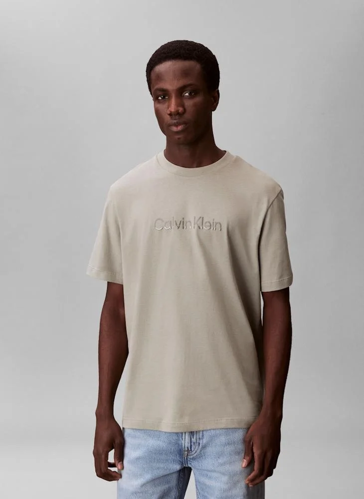 CALVIN KLEIN Fade Logo Crew Neck T-Shirt