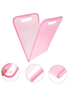 Gerenic 12-Grid Portable A4 File Folder Document Bag PP Vertical Organ Box Office Paper Storage Organize Bag,Pink Color  - Image 4