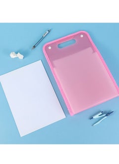 Gerenic 12-Grid Portable A4 File Folder Document Bag PP Vertical Organ Box Office Paper Storage Organize Bag,Pink Color  - Image 5