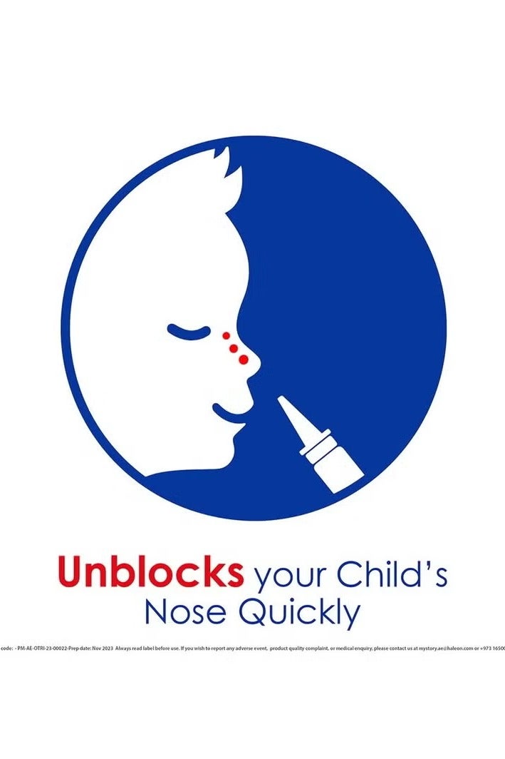 OTRIVIN Metered Dose 0.05% Children Nasal Spray 10ml - Image 2