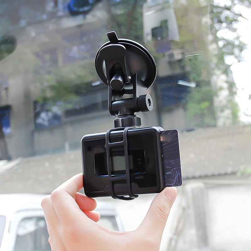 JNNJ حامل كوب الشفط ETC، حامل GPS بكوب الشفط للسيارة، كوب الشفط للسيارة لتثبيت كاميرا لوحة القيادة، لتسجيل فيديو المركبة على حامل لوحة القيادة الأمامية - Image 5