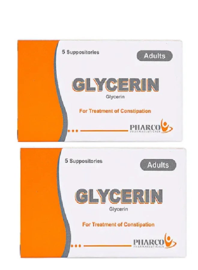 Glycerin suppository adult (pharco) twin pack