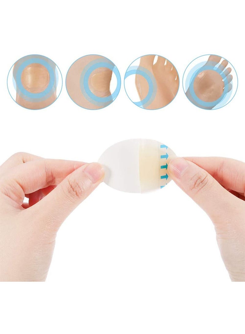 SYOSI 40 Pack Plasters Bandages Gel Blister Pads Hydrocolloid Blister Cushion New Material Blister Prevention Gel Blister Treatment Patch for Feet Toes Heels Protector and Guard Skin - Image 3