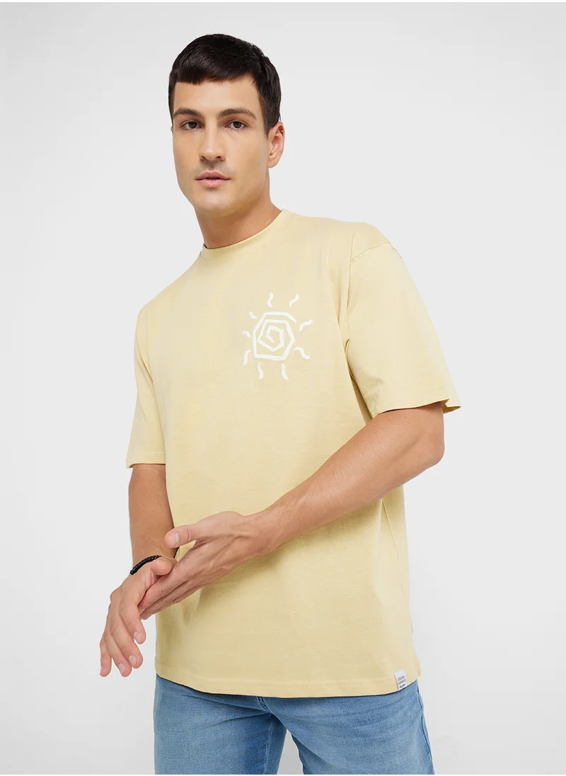 Ripples MEN'S DROP SHOHULDER T-SHIRT