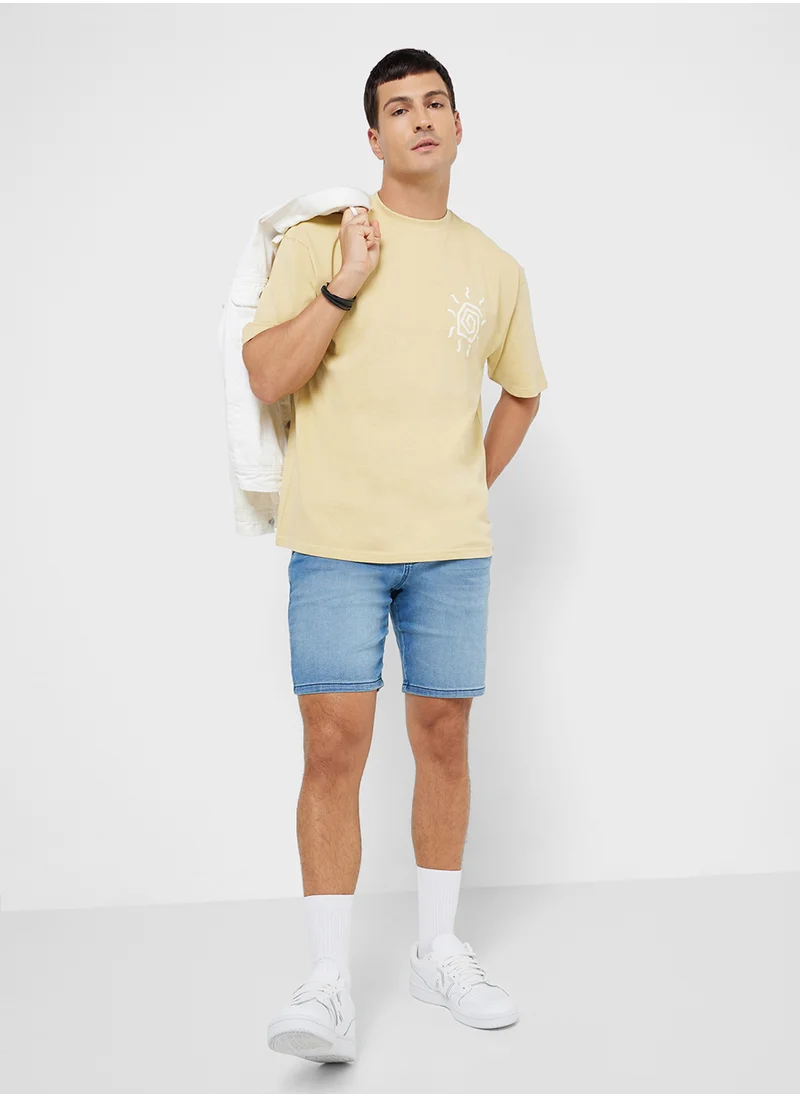 Ripples MEN'S DROP SHOHULDER T-SHIRT
