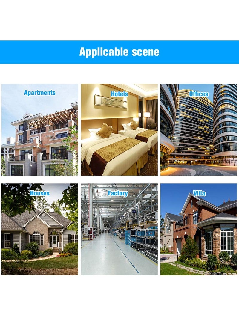 الروهيت مجموعة انتركم جرس الفيديو، شاشة ملونة TFT LCD، 1 شاشة داخلية، 1 كاميرا خارجية تدعم الرؤية الليلية، مقاومة للماء، قفل الشاشة للمنازل والشقق والفلل، 17 سم - Image 2