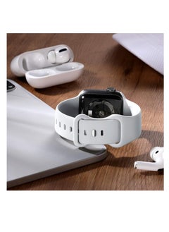 ماركة غير محددة Bands Compatible with Apple Watch 41mm 40mm 38mm, Replacement Soft Silicone Strap for iWatch Ultra/Ultra 2 Series SE SE2 9 8 7 6 5 4 3 2 1  - Image 2