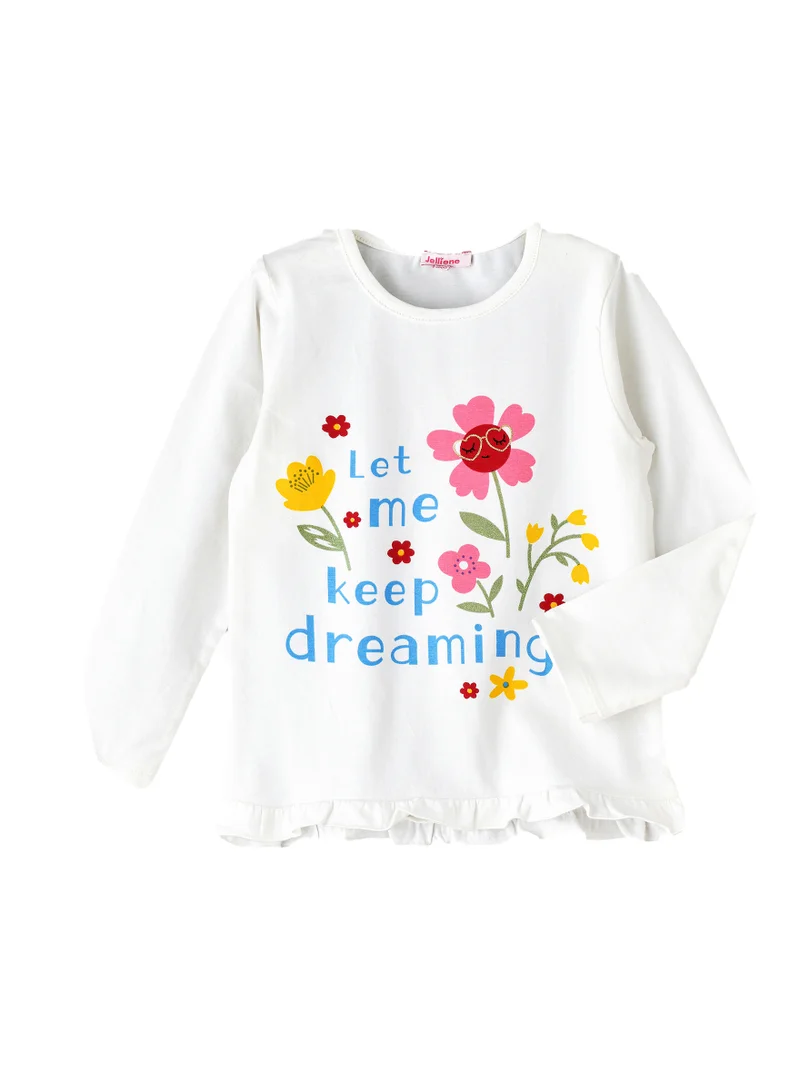 جيلين Girls' Graphic Print Top