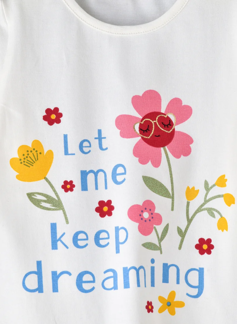 Jelliene Girls' Graphic Print Top