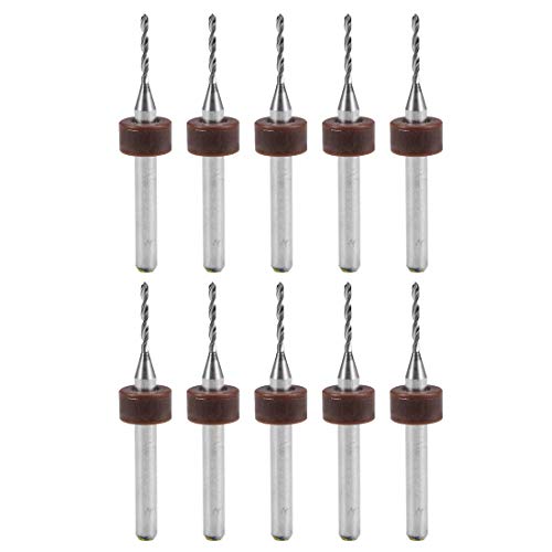 uxcell PCB Drill Bits 1.1mm Tungsten Carbide Rotary Tool Jewelry CNC Engraving Print Circuit Board Micro Drill Bits 1/8 Inch Shank 10 Pcs - Image 1
