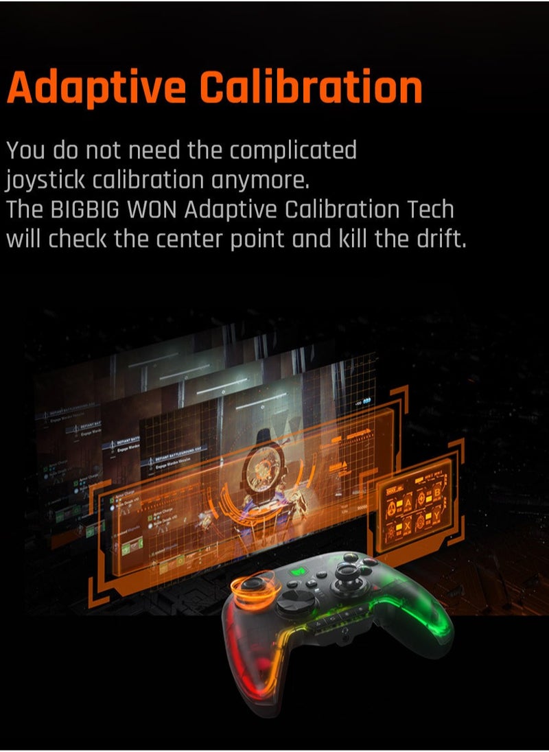BIGBIG WON - Rainbow2 Pro Elite Gaming Controller Bluetooth Wireless Connect Gamepad For PC/Nintendo Switch/Android/iOS Mobile Phone (Package Edition) - Image 1