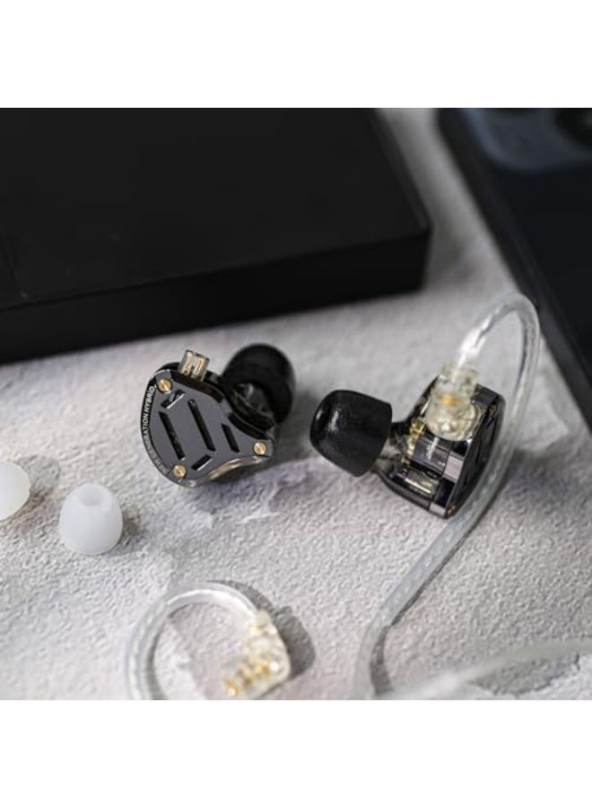 KZ ZS10 PRO 2 In Ear Monitor IEM, 1DD+4BA Hybrid Wired Earbuds, with 4-Level Tuning Switch, 3-Way Crossover Gaming Earbuds, Silver-plated IEM Cable for Musician Audiophile  and Gamers(With Mic) - Image 2