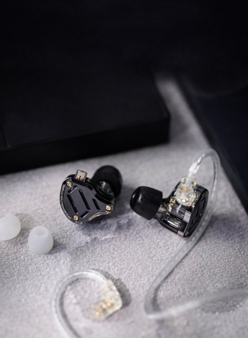 KZ ZS10 PRO 2 In Ear Monitor IEM, 1DD+4BA Hybrid Wired Earbuds, with 4-Level Tuning Switch, 3-Way Crossover Gaming Earbuds, Silver-plated IEM Cable for Musician Audiophile  and Gamers(With Mic) - Image 2