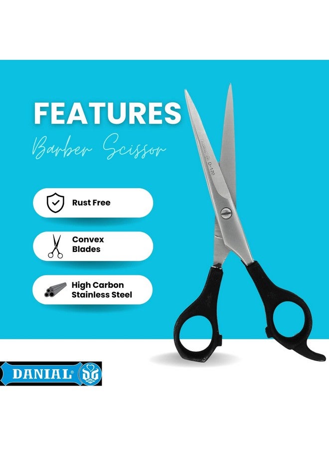 DANIAL 6-Inch Stainless Steel Barber Scissors For Professional Hair Cutting - Ideal For Men And Women'S Grooming, Beard, And Mustache Trimming - Image 3