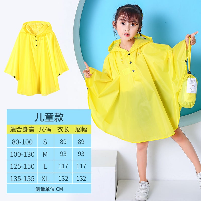 New Japanese And Korean Raincoats For Boys And Girls, Thin Cloaks, Baby Bat Ponchos, One Piece Dropshipping - Image 1