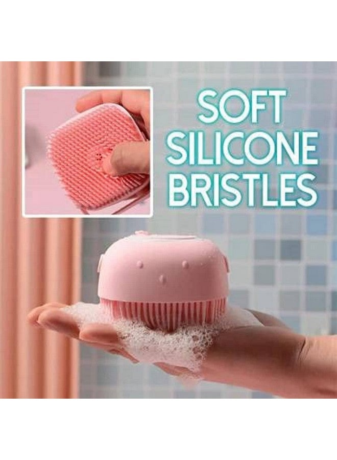 Shopfleet Silicon Soft Scrubber Brush With Soap/Shampoo Dispenser For All Age Group(Multicolor) - Image 1
