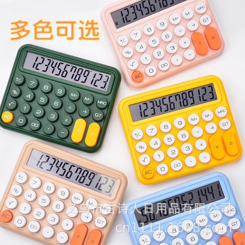 High-Appearance Goddess-Style Calculator For Study And Office Use, With Loud Mechanical Keys, Cute Calculator - Image 4