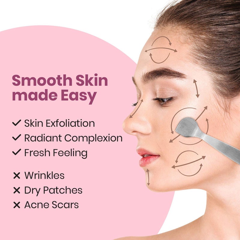 Lindo Beauty Buffer - Microdermabrasion Tool, Diamond Infused, Embedded Silicone Lip Scrubber, for Smooth Skin, Radiant Complexion, Travel Pouch Included (Beauty Buffer) - Image 2