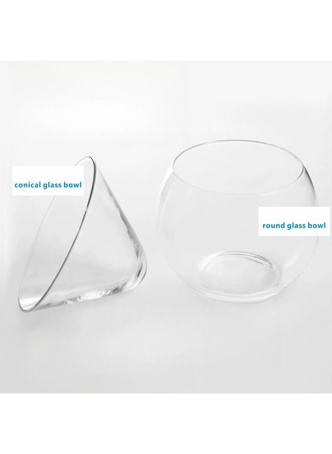 Caviar Server Set Glass Caviar Dish Chiller Server with Ice Holder for Shrimp Ice Cream Martinis and Cocktails Dishwasher Safe Serving Dish - Image 2