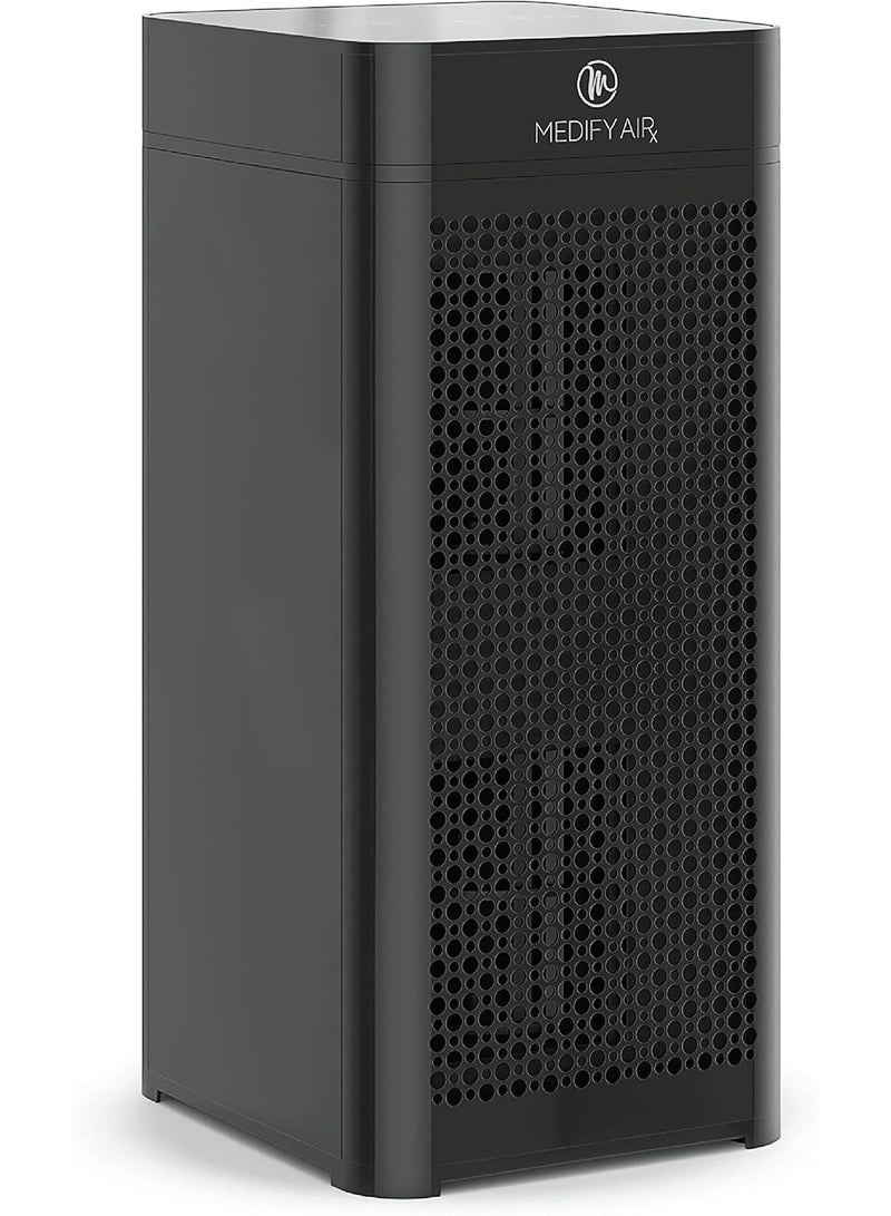 Medify Air Medify MA-40-UV Air Purifier with True HEPA H13 Filter + UV Light | 78 sq. m Coverage | for Allergens, Wildfire Smoke, Smokers, Dust, Odors, Pollen, Pet Dander | Quiet 99.9% Removal to 0.1 Microns | Black, 1-Pack - Image 1