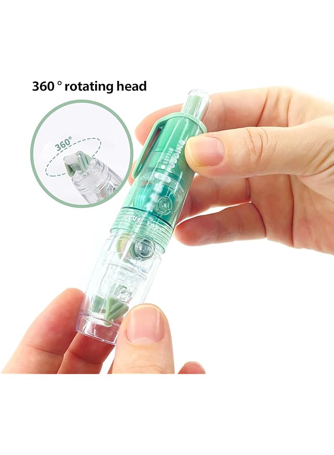 erorex Glue Roller Permanent Adhesive 2 Pcs Double Sided Tape Roller With 4 Pcs Tape Refills Retractable Scrapbooking Glue Tape Roller Adhesive Tape Dispenser Runner For Crafts And Arts Projects - Image 5