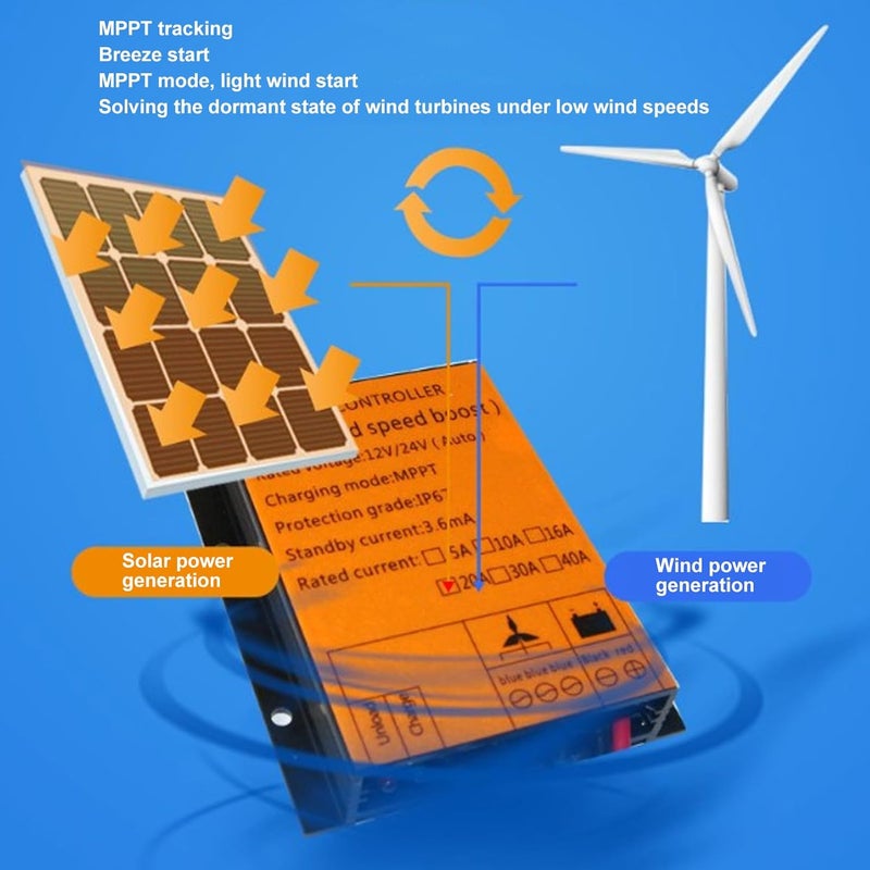Heavy load resistant Wind Turbine Controller, 12V 24V 300W‑1000W Step Up Type MPPT PWM Automatic Charge Controller 16A for Wind Turbine System Desert area eligible deliver Transit damage prevent build Simple multi-feature practical build Low maintenance Fast & slow shipment compatible Nationwide delivery Cost effective fine quality Medium weight Slow wear optimized quality Affordable fast purchase options KSA standard compatible design Priority based order prep Global production standard crafted Versatile application KSA market popular practical build Fine polished finish Global upgraded economical craftsmanship Multi-use detailed build Balanced structure All choice modern design Hot & cold climate compatible Full village delivery cover Diverse purchase plan General purpose premium build - Image 2