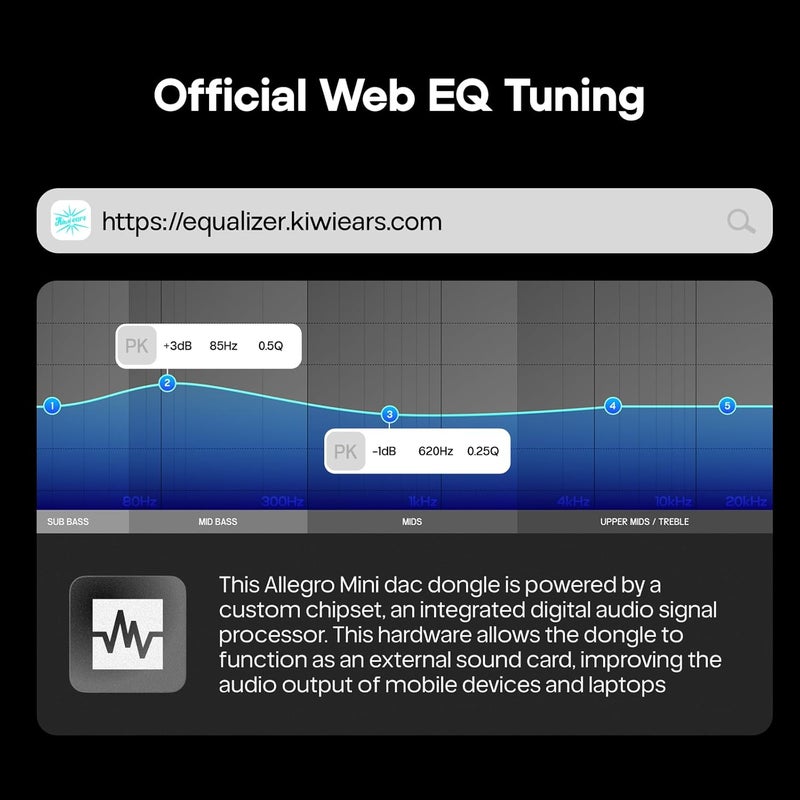 لينسول كيوي إيرز أليجرو ميني محول DAC محمول للسماعات الداخلية، مكبر سماعات داخلية، خرج USB C إلى 3.5/4.4 مم، مع رقاقة مخصصة، دقة عالية 32 بت/384 كيلوهرتز، مكبر سماعات أذن عالي الدقة للهاتف/الكمبيوتر (تيتانيوم) - Image 4