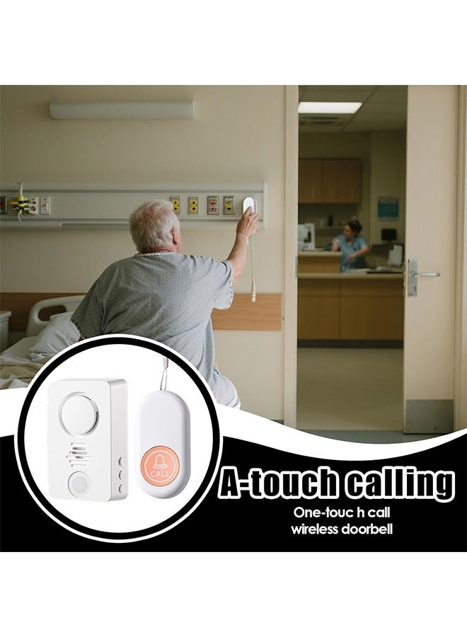 MAANGE Elderly Alarm, One-Touc H Call Wireless Doorbell, Smart Wireless Alert Bell, Sleep Safety Aid for Patients Home Care - Image 4