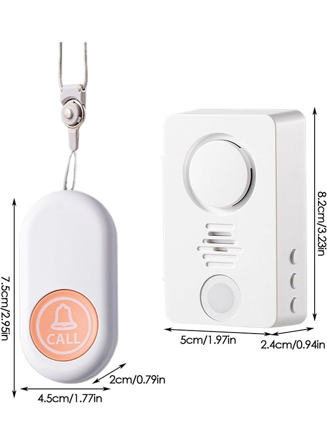 MAANGE Elderly Alarm, One-Touc H Call Wireless Doorbell, Smart Wireless Alert Bell, Sleep Safety Aid for Patients Home Care - Image 2