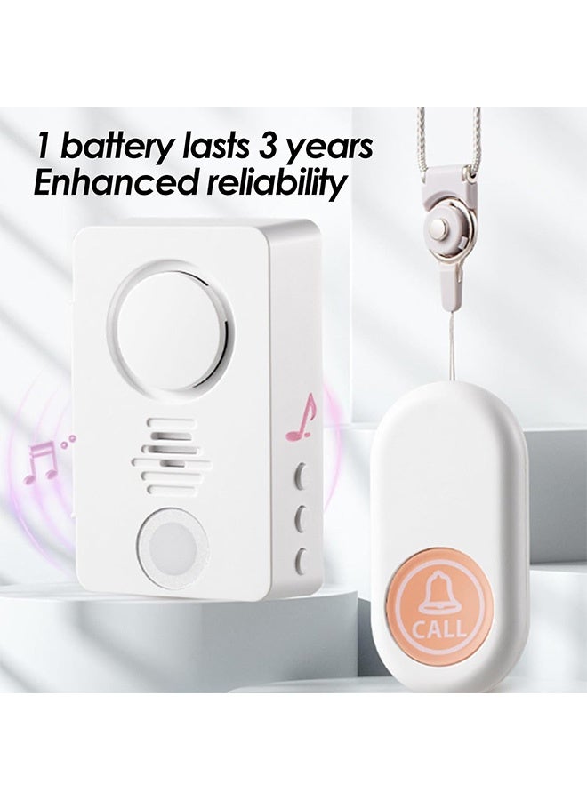 MAANGE Elderly Alarm, One-Touc H Call Wireless Doorbell, Smart Wireless Alert Bell, Sleep Safety Aid for Patients Home Care - Image 3