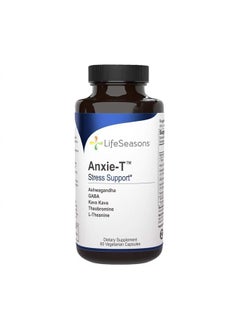 Anxie-T - Herbal Stress Relief Supplement to Relax and Calm Mind - Contains Ashwagandha, Kava Kava, GABA, L-Theanine - 60 Capsules