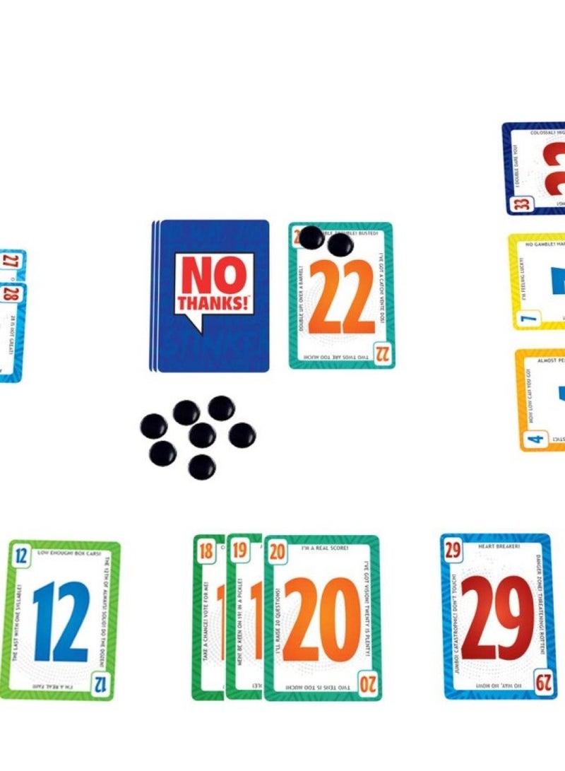 Amigo No Thanks! Classic Strategy Card Game For Parties And Family Game Night– Ages 8+, 3-7 Players  - Image 2