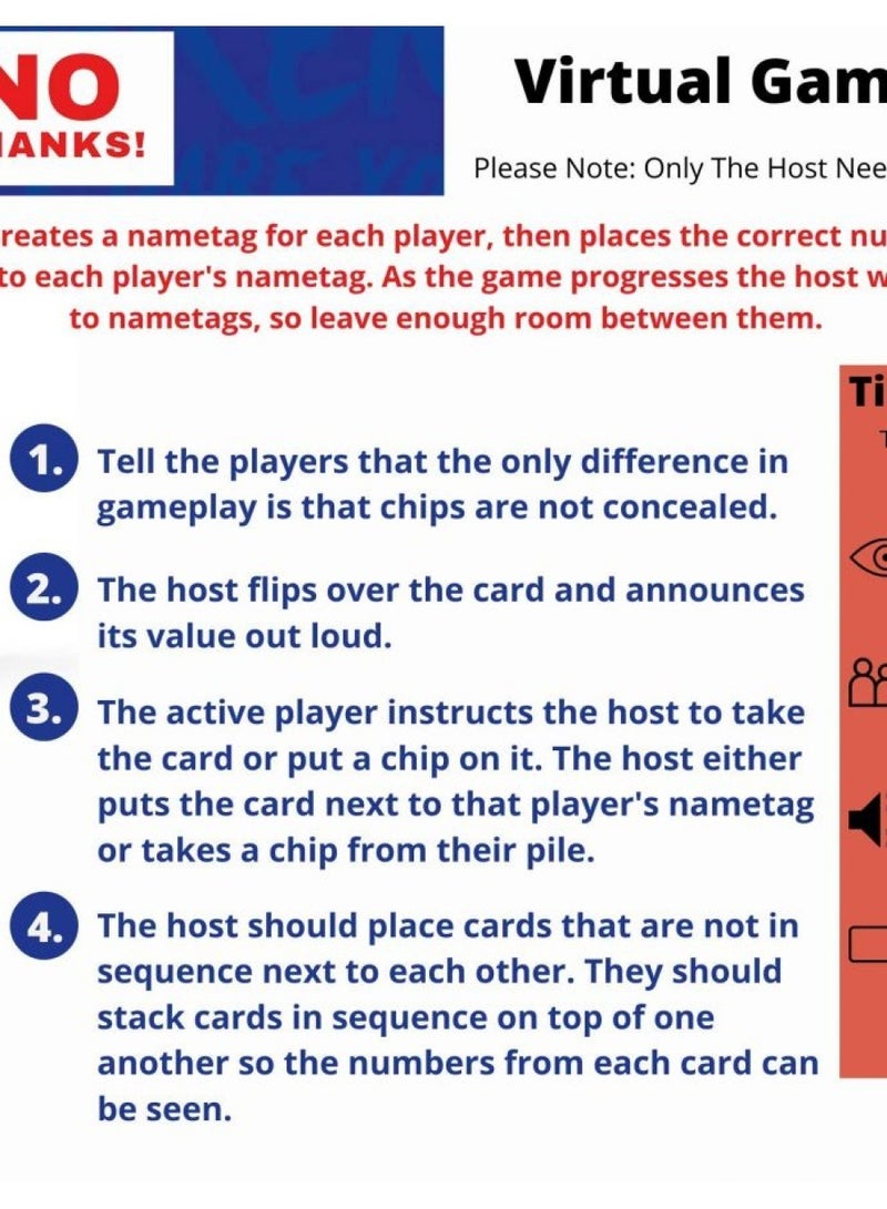 Amigo No Thanks! Classic Strategy Card Game For Parties And Family Game Night– Ages 8+, 3-7 Players  - Image 3