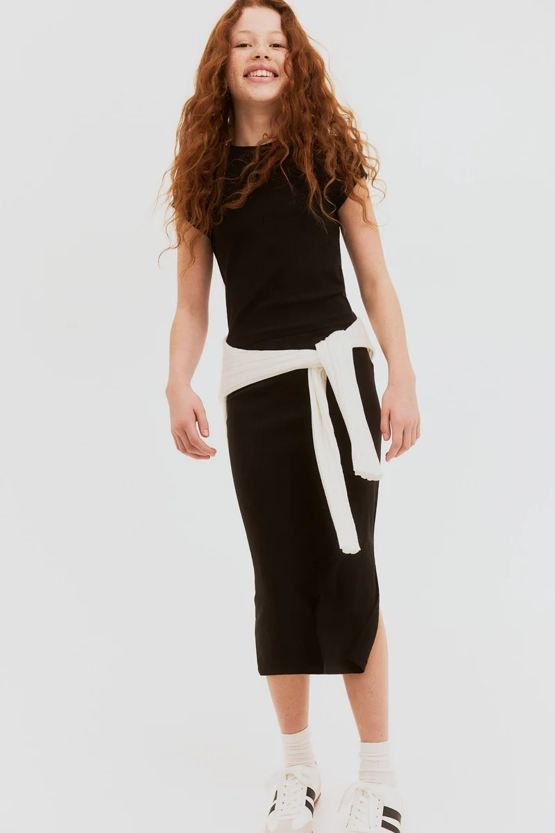 اتش اند ام 2-piece ribbed top and skirt set