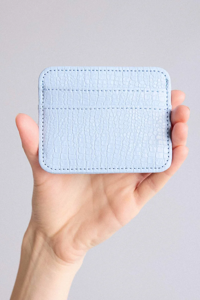 ديفاكتو Woman Faux Leather Business Card Wallet