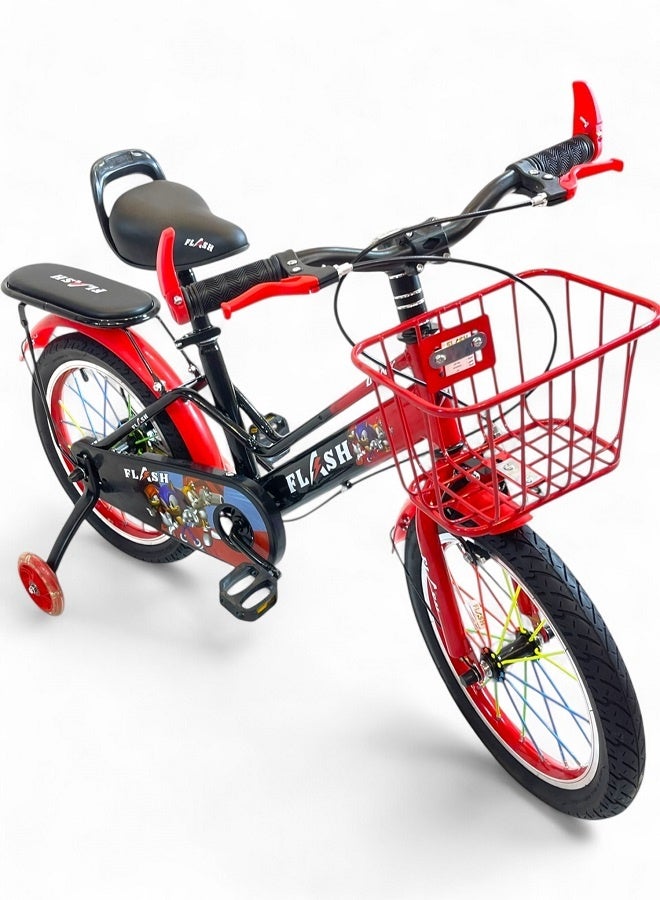 فلاش دراجة فلاش كيدز للأولاد ، اللون احمر، مقاس 16 من سن 5 سنوات ل8 سنوات - الوكيل الرسمي في مصر لشركة GTG TOYS - Image 1