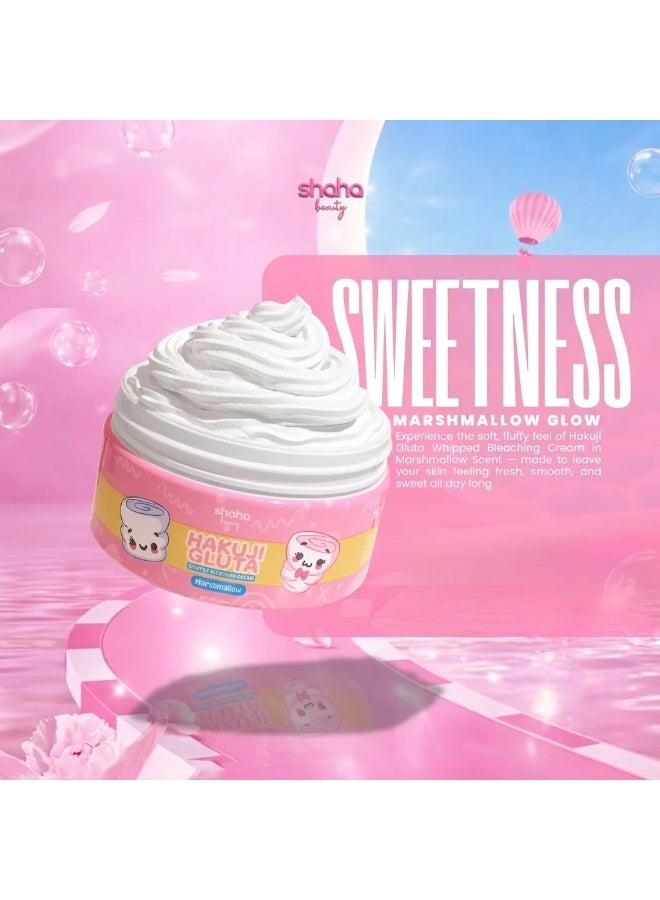 SHAHA Hakuj Gluta Marshmallow Whipped Bleaching Cream – Cute Beauty Care for a Brighter, Smoother Look Transform your beauty routine with this playful marshmallow-themed whipped cream, featuring a creamy texture, charming kawaii packaging, and a luxurious feel that makes everyday skincare more enjoyable and visually delightful. - Image 5