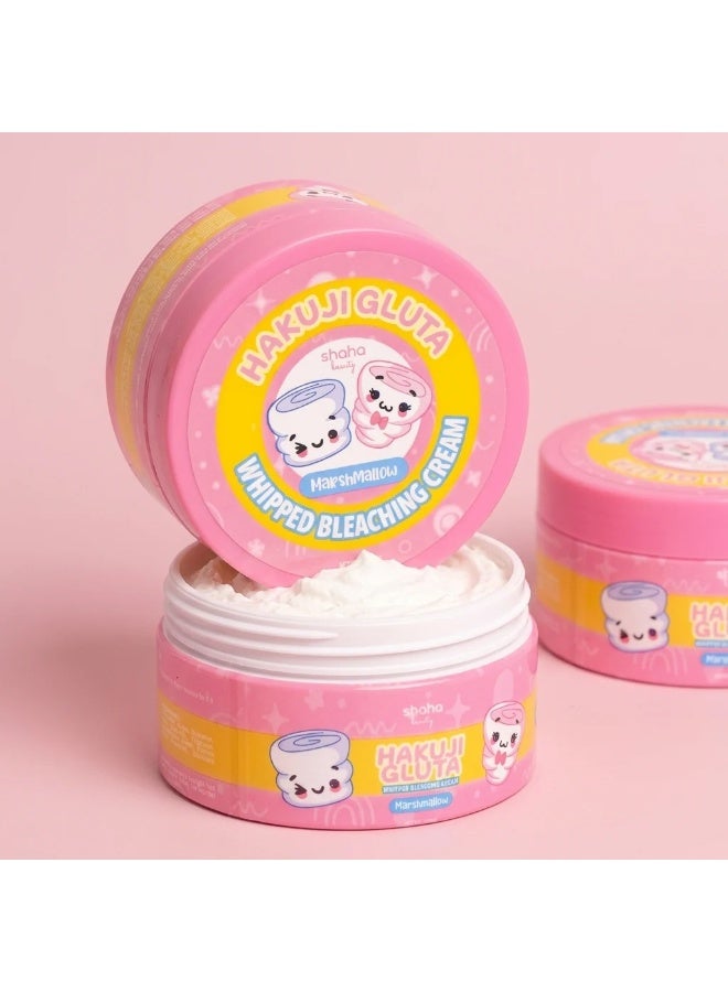SHAHA Hakuj Gluta Marshmallow Whipped Bleaching Cream – Cute Beauty Care for a Brighter, Smoother Look Transform your beauty routine with this playful marshmallow-themed whipped cream, featuring a creamy texture, charming kawaii packaging, and a luxurious feel that makes everyday skincare more enjoyable and visually delightful. - Image 2