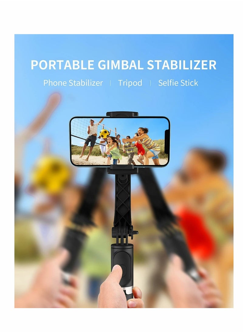 Excefore - Selfie Stick Gimbal Stabilizer, Portable Handheld Gimble with Tripod & Remote for Cell Phone Camera & Android Smartphone Recording Video & Vlogging - Image 1