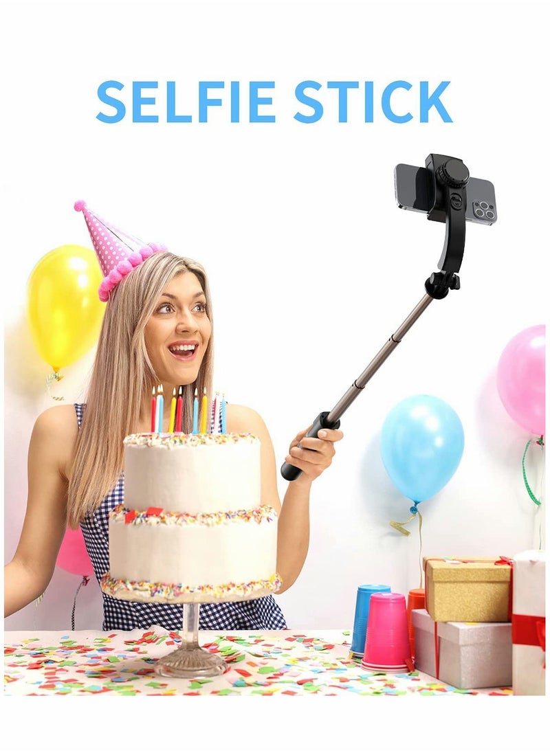 Excefore - Selfie Stick Gimbal Stabilizer, Portable Handheld Gimble with Tripod & Remote for Cell Phone Camera & Android Smartphone Recording Video & Vlogging - Image 1
