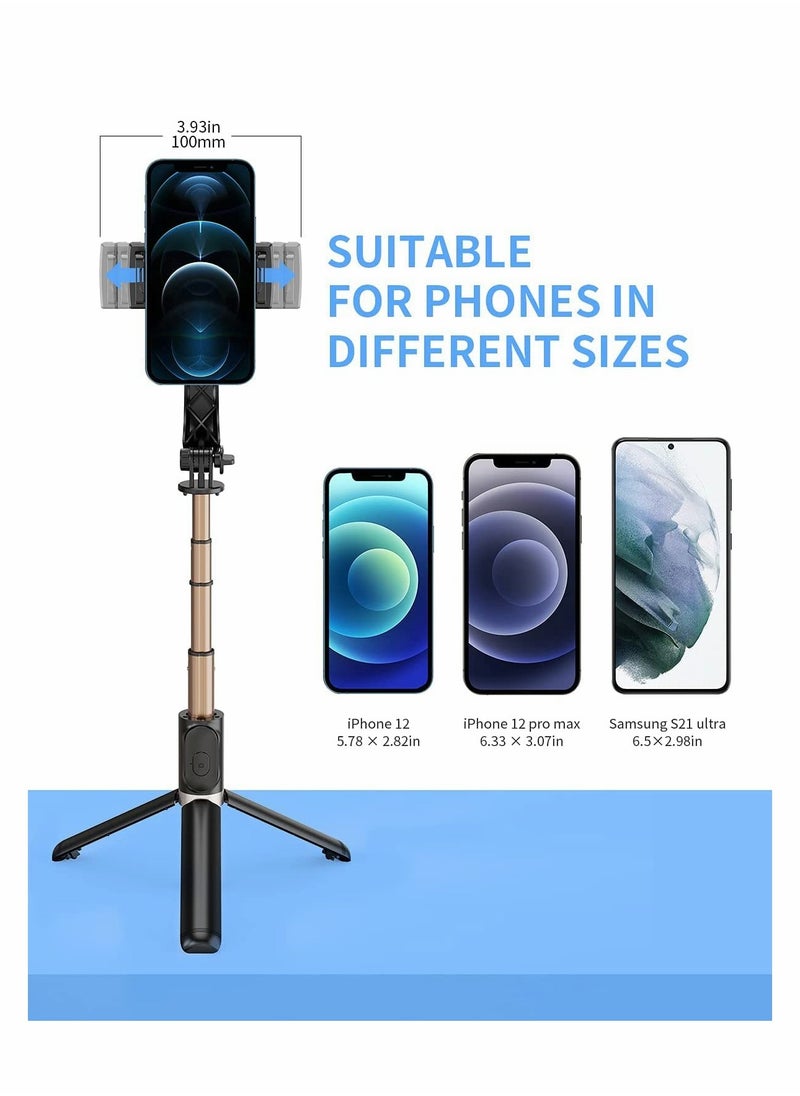Excefore - Selfie Stick Gimbal Stabilizer, Portable Handheld Gimble with Tripod & Remote for Cell Phone Camera & Android Smartphone Recording Video & Vlogging - Image 1