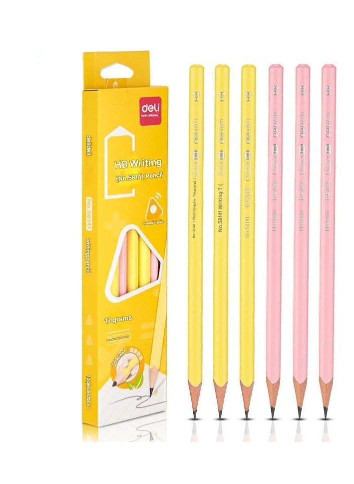 Generic HB Hexagonal Pencil, Student Anti Slip 12 Pieces/Box - Image 1