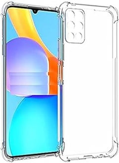(Infinix Note 10 Pro) Transparent Soft TPU Silicone Bumper Case with Reinforced Corner and Full Camera Protection for Infinix Note 10 Pro