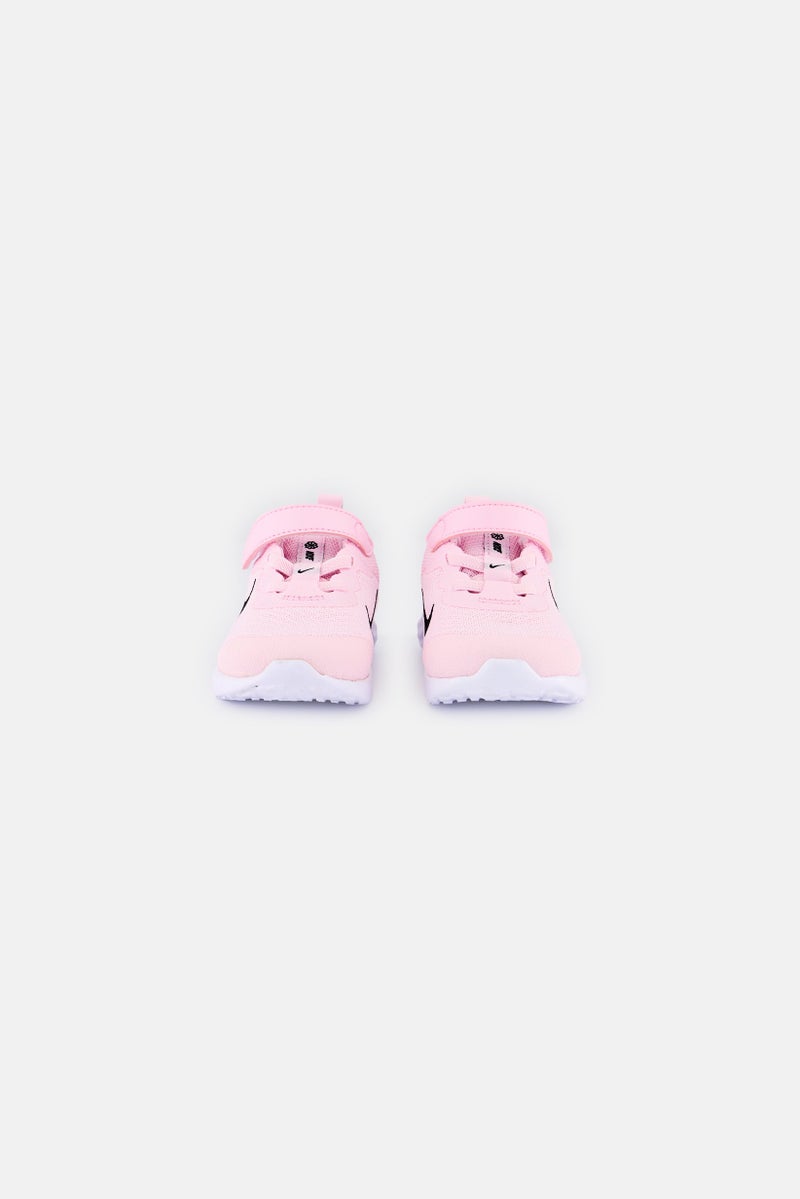 Nike Toddlers Girl Revolution 6 NN Velcro Closure Outdoor Shoes, Pink  - Image 2