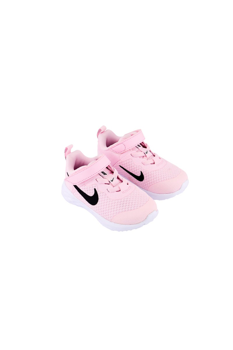 Nike Toddlers Girl Revolution 6 NN Velcro Closure Outdoor Shoes, Pink  - Image 1