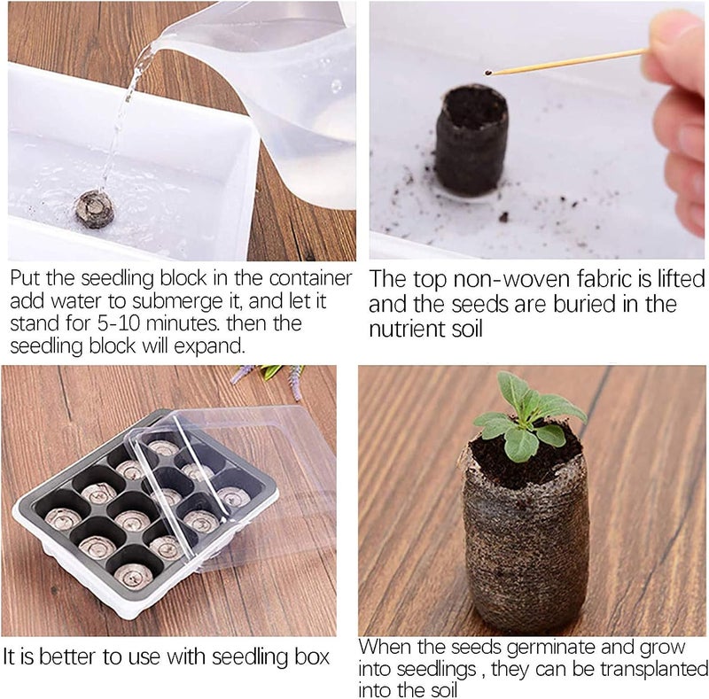 ويوبلز 10/40 عبوة من أقراص الخث الأصلية 30 مم، لبدء البذور وإكثارها وإنباتها، وزراعة نباتات الحدائق/الخضراوات، وعقل النباتات/الخضراوات/قابلة للتحلل الحيوي لنباتات الحدائق والزهور (10 قطع) - Image 4