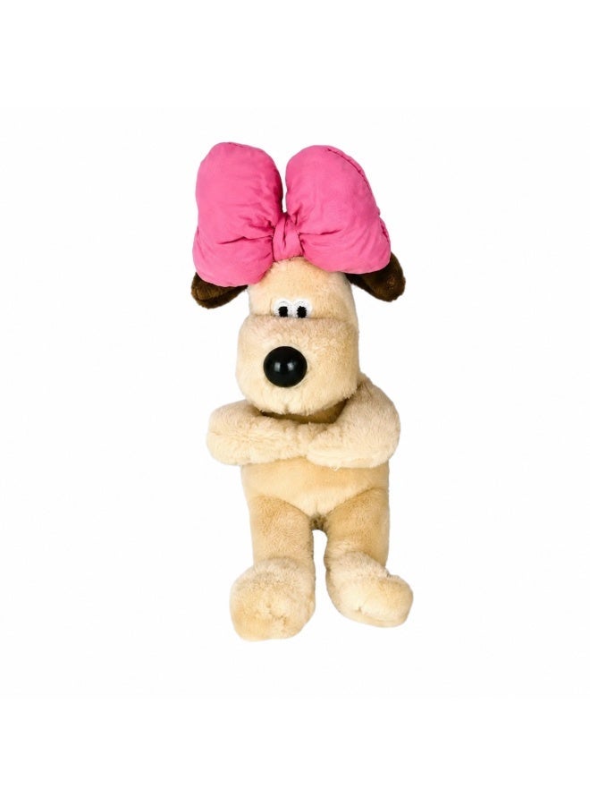 Creative Life Plush Dog Car Lever Cover with Pink Bow, Cute Interior Ornament for Turn Signal and Windshield Wiper Stalk, Beige & Creative Life Plush Pilot Dog Car Decoration, Cute Gear Shift, Indicator & Wiper Lever Ornament with Movable Arms, Beige Bundle - Image 2