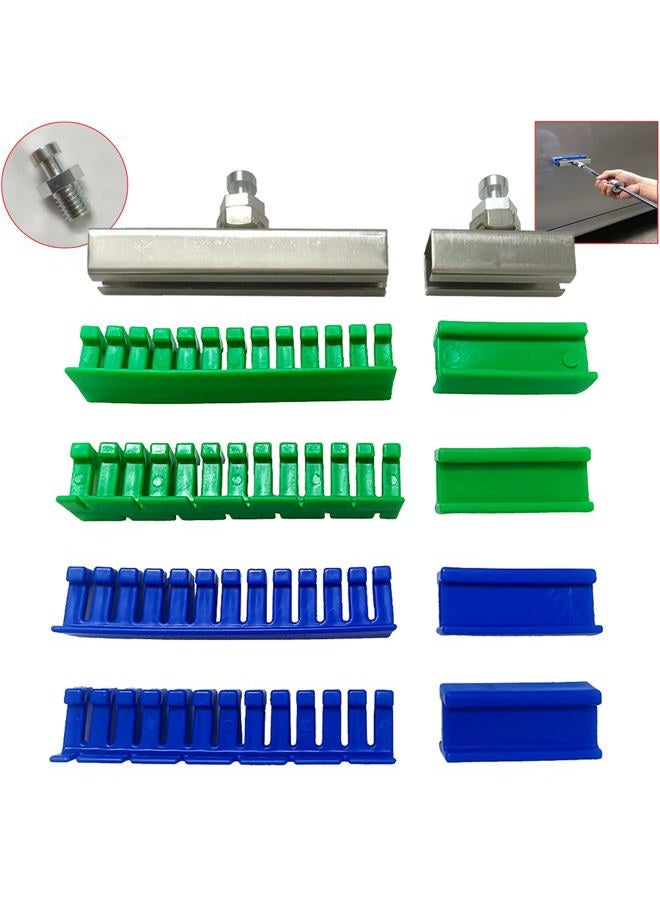 CYGOODS 10pcs/Set Adhesive Green Blue Glue Tabs Tools Kits for Car Paintless Dent Repair Tool Auto Dent Repair Tools Long Dent Repair Tools - Image 1